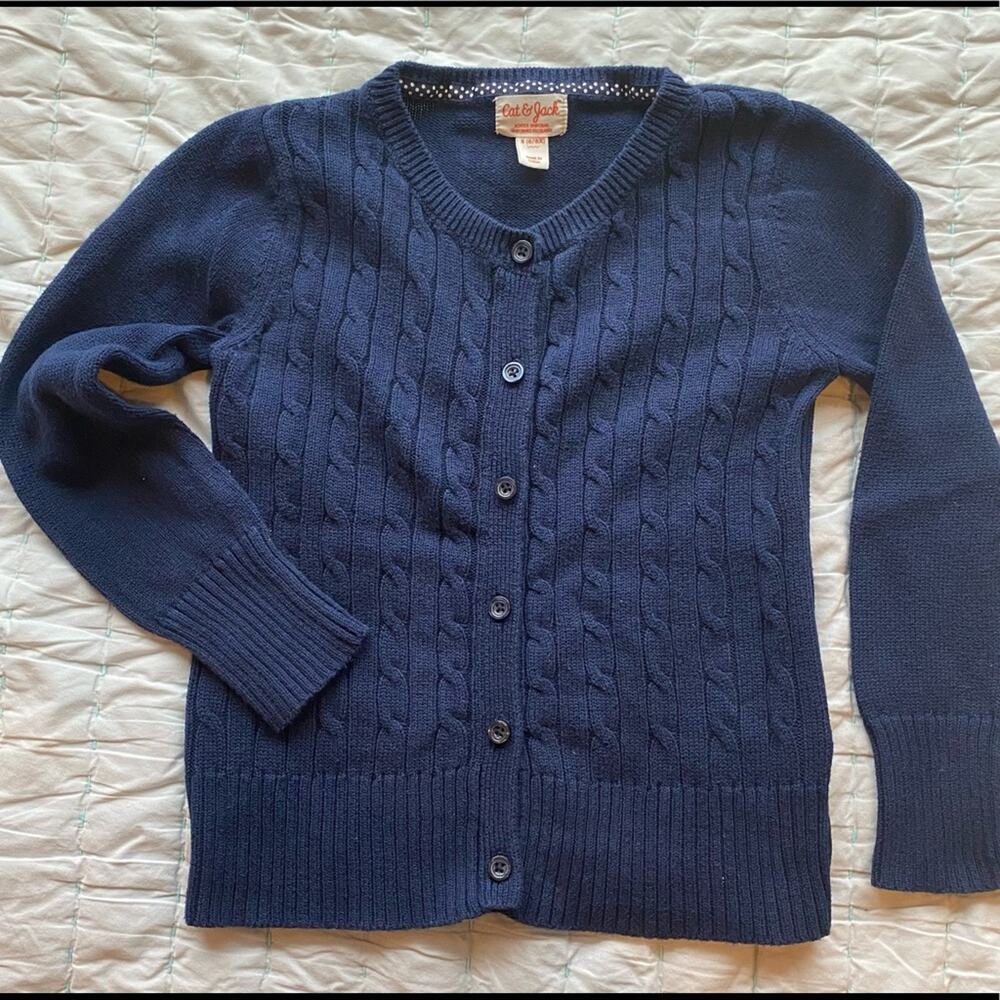 Girls Cat & Jack (Target) Cardigan. Navy Sm 6/6X